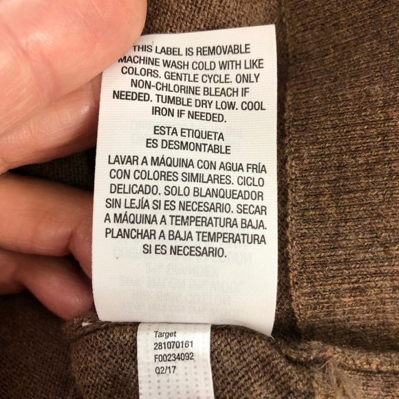 Goodfellow & Co Brown Crewneck Thermal Sweater M - Picture 5 of 6